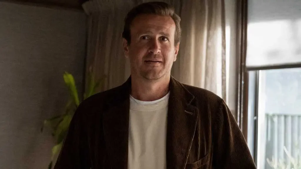Jason Segel appearing on Shrinking as Jimmy Laird