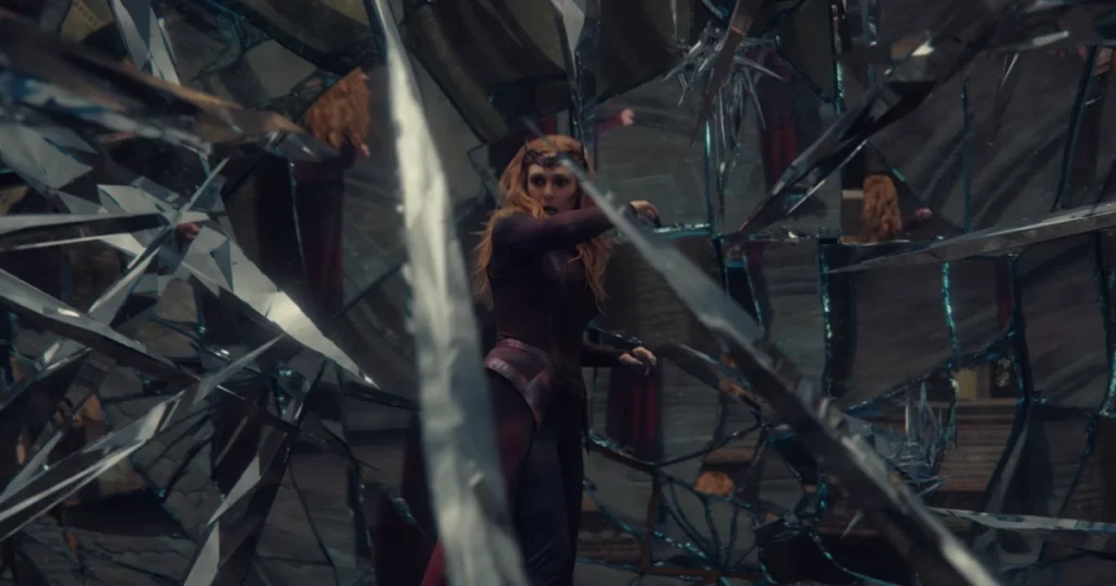 Scarlet Witch Wanda Maximov in the mirror dimension