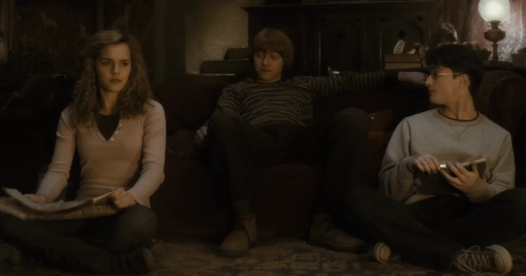 Hermione, Ron and Harry in the Half-Blood Prince