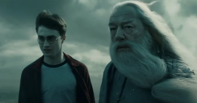 Harry Potter and Dumbledore in the Half Blood Prince